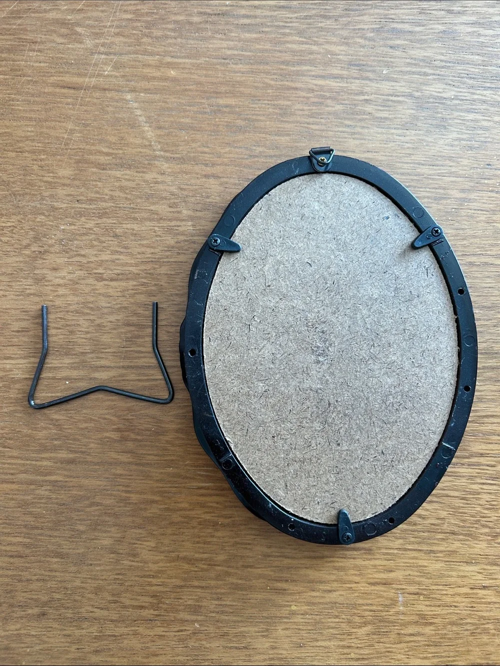 Vintage Mahogany and Gold Oval Picture Frame
